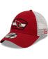 Фото #1 товара Men's Cardinal, White Arizona Cardinals Logo Patch Trucker 9FORTY Snapback Hat