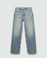 Фото #2 товара Women's Ripped Straight Jeans