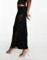 Public Desire lace insert column maxi skirt co-ord in black