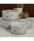 Porcelain 20 & 30 oz. Cutlery Storage Jars with Lids, Set of 4