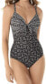Miraclesuit Womens Incan Treasure Pin Up Sweetheart Neckline Swimsuit Size 16