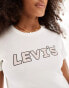 Levi's exclusive to ASOS cropped t-shirt with chest logo in cream