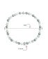 ფოტო #4 პროდუქტის Classic Smooth 10MM Black White Grey Tri Multi Color Hand Knotted Simulated Pearl Strand Necklace For Women 18 Inches