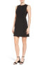 Фото #1 товара Michael Kors Women's Studded Tulle Inset Bodycon Dress Black Size 8