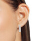 ფოტო #2 პროდუქტის Diamond Baguette Hoop Earrings (1/2 ct. t.w.) in Sterling Silver