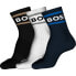 BOSS 3P Rib Stripe Cc socks