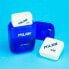 MILAN Blister Pack Eraser With Pencil Sharpener Compact