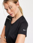 Фото #1 товара Nike Running V neck t-shirt in black