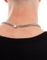 Фото #3 товара ASOS DESIGN waterproof stainless steel curb chain necklace in silver tone