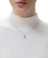 ფოტო #2 პროდუქტის Mother of Pearl, Sapphire, Garnet, & Diamond Accent R2D2 18" Pendant Necklace in Sterling Silver