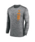 Фото #3 товара Nike Men's Heather Gray Tennessee Volunteers 2024 Sideline Velocity Performance Long Sleeve T-Shirt