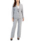 ფოტო #1 პროდუქტის Women's Plaid Pant Suit, Regular & Petite