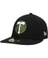 Фото #3 товара Men's Black Portland Timbers Primary Logo Low Profile 59FIFTY Fitted Hat