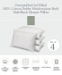 Фото #3 товара 100% Cotton Dobby-Box Shell Firm Density Side/Back Sleeper Down Alternative Pillow, Queen - Set of 4