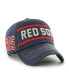 ფოტო #1 პროდუქტის Men's Navy Boston Red Sox Hard Count Clean Up Adjustable Hat