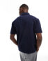 Фото #2 товара ASOS DESIGN relaxed polo with wide set rib in navy