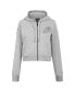 Women's Heather Gray Phoenix Suns Triple Tonal Full-Zip Hoodie