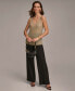 Фото #7 товара Топ для женщин от DKNY Metallic-Knit Donna Karan