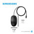 Фото #4 товара HP 125 Wired Mouse - Ambidextrous - USB Type-A - Black