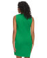 ფოტო #2 პროდუქტის Women's Colorblock Button Sleeveless Shift Dress