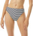 Michael Kors 273613 Women's Mini Stripe High-Waisted Bottoms Navy MD