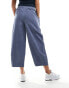 Фото #2 товара ASOS DESIGN cord cropped balloon trousers in blue