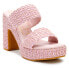 Фото #3 товара BEACH by Matisse Gem Platform Womens Pink Dress Sandals GEM-866