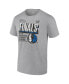 Men's Steel Dallas Mavericks 2024 Western Conference Champions Locker Room T-Shirt Серый, 4XL - фото #2