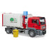 Bruder 03761 - Red,Silver - Garbage truck model - Acrylonitrile butadiene styrene (ABS) - 4 yr(s) - 1:16 - Not for children under 36 months