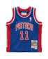 Фото #3 товара Baby Boys and Girls Isiah Thomas Blue Detroit Pistons 1988/89 Hardwood Classics Retired Player Jersey