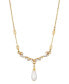 ფოტო #1 პროდუქტის Imitation Pearl Crystal Necklace