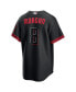 Фото #4 товара Men's Black Cincinnati Reds Joe Morgan 2023 City Connect Replica Player Jersey