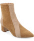 ფოტო #1 პროდუქტის Women's Lusinda Tru Comfort Foam Two Tone Block Heel Pointed Toe Booties