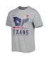 Фото #3 товара Men's Heathered Gray Houston Texans Combine Authentic Red Zone T-shirt