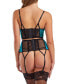 ფოტო #4 პროდუქტის Women's Lux Satin and Lace Garter 3pc Lingerie Set