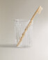 Glass toothbrush holder