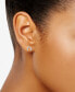 ფოტო #2 პროდუქტის Diamond Horseshoe Stud Earrings (1/10 ct. t.w.) in 10k White Gold
