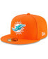 Фото #1 товара Men's Orange Miami Dolphins Omaha 59FIFTY Hat