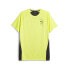 Фото #1 товара Puma Fit Logo Graphic Crew Neck Short Sleeve T-Shirt Mens Yellow Casual Tops 523