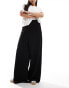 Фото #5 товара Vero Moda super wide leg jersey crepe trousers in black