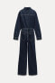 TRF WIDE LEG DENIM JUMPSUIT