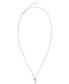 ფოტო #3 პროდუქტის Key Pendant Necklace in Sterling Silver & 18k Gold-Plate, 14" + 3" extender