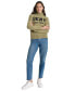 ფოტო #4 პროდუქტის Women's Intarsia Logo Turtleneck Sweater