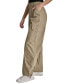 Women's Straight-Leg High-Waist Adjustable-Cuff Cargo Pants