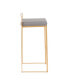 Фото #5 товара Барный стул золотой LumiSource Fuji, комплект из 2 шт.