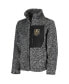 ფოტო #3 პროდუქტის Big Girls Black Vegas Golden Knights Fan Gear Sherpa Full-Zip Jacket