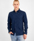 Фото #1 товара Men's Cristiano Long Sleeve Button-Front Patchwork Shirt, Created for Macy's