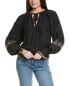 Ramy Brook Alizee Top Women's Black Xxs