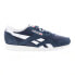 Фото #1 товара Reebok Classic Nylon Mens Blue Suede Lace Up Lifestyle Sneakers Shoes