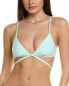 Simkhai Harlen Solid Tie-Front Bikini Top Women's XS - фото #1